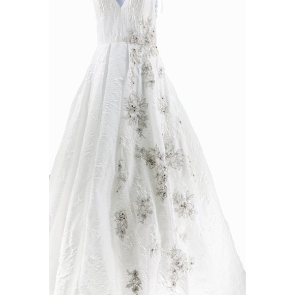 Sherri Hill Designer Ballgown Wedding Dress Crystal Beaded Sweetheart Neckline - Picture 3 of 16